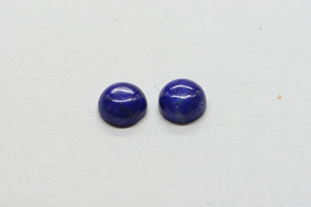 6mm Lapis Lazuli Cabochon: Hand Cut Natural Gemstone