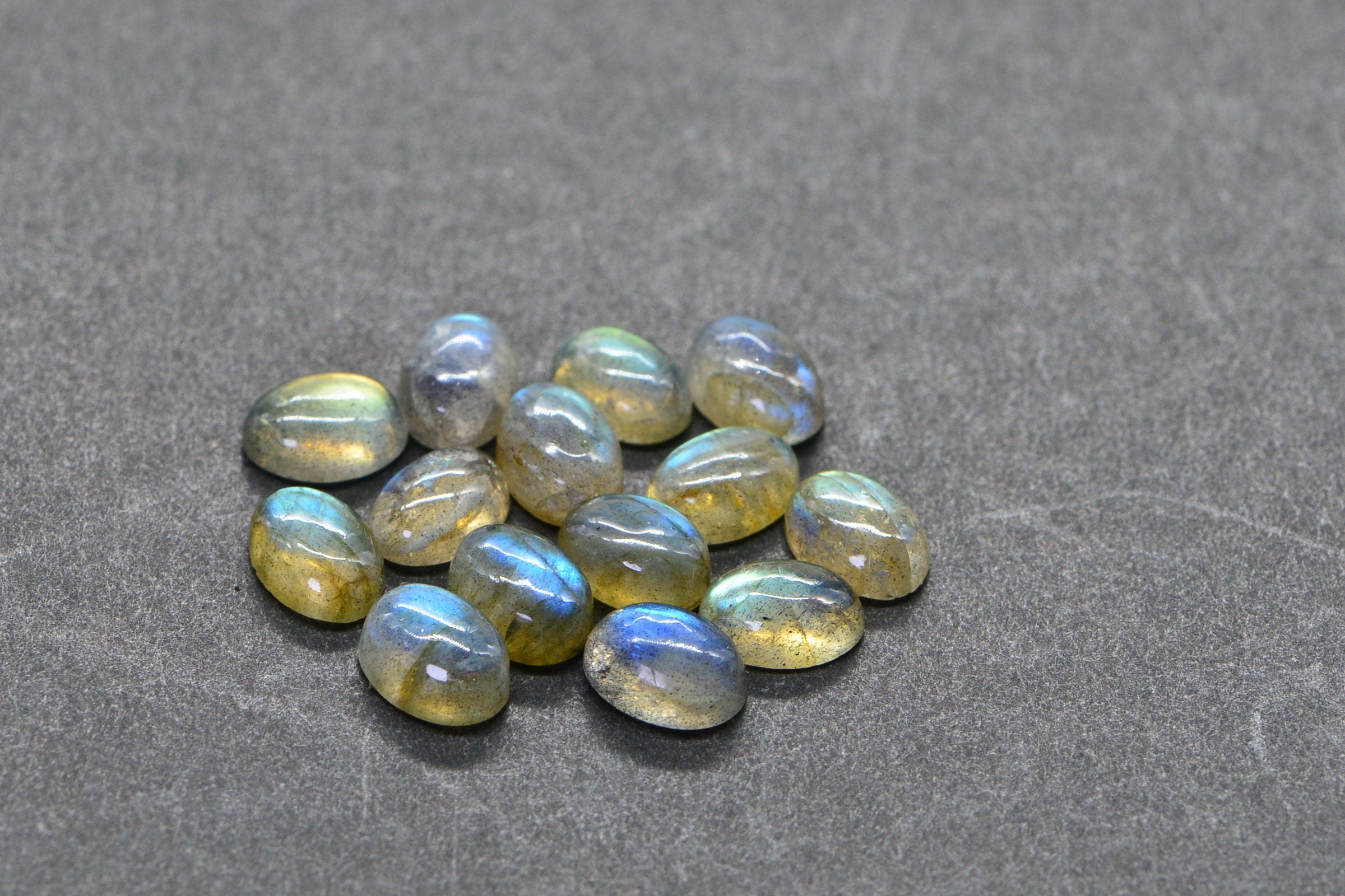 Labradorite Cabochon: Natural Gemstone for Ring (7X5mm)