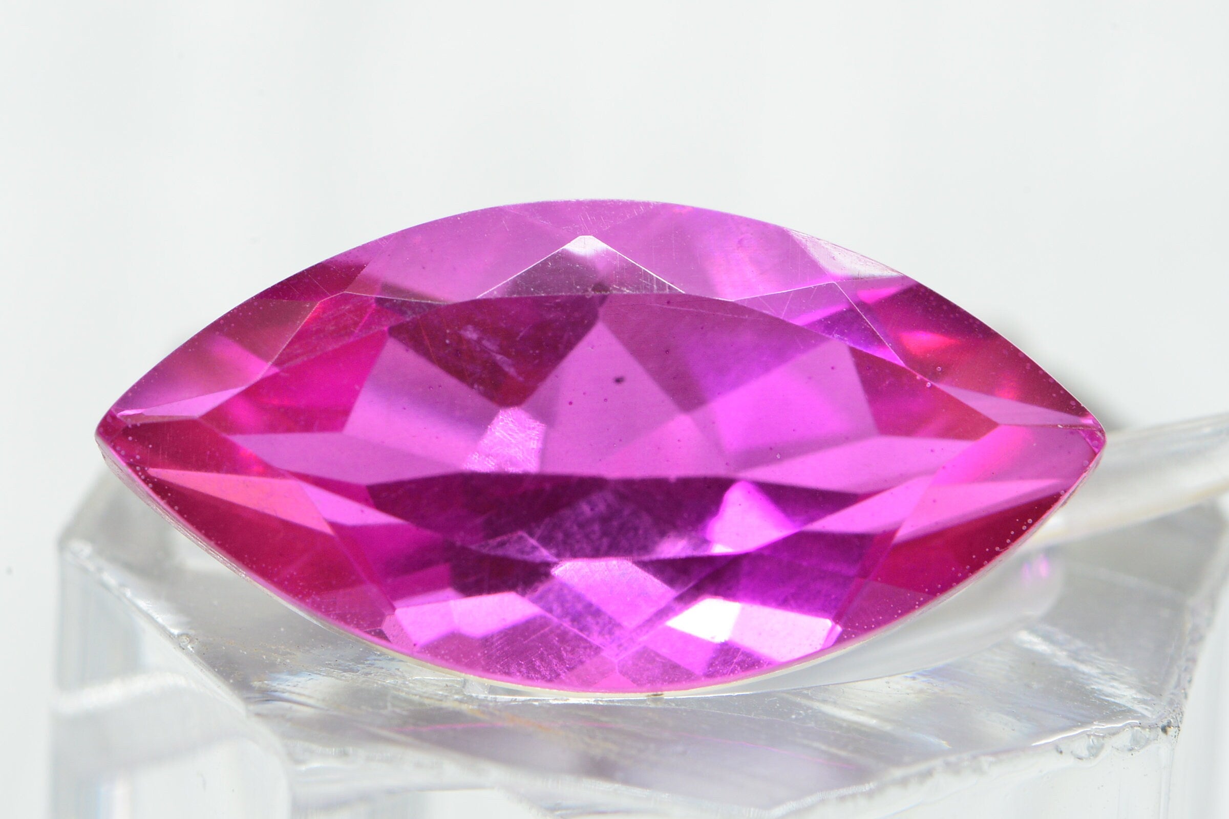 watermelon Tourmaline Doublet Quartz Marquise Cabochon 22mm 11ct Multi Color Gemstone
