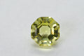 Lemon Quartz Round Hexagons Cut Gemstone Pale Yellow Quartz Point Back
