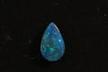 Australian Black Opal Doublet: Pear Cabochon Gemstone, 0.45ct