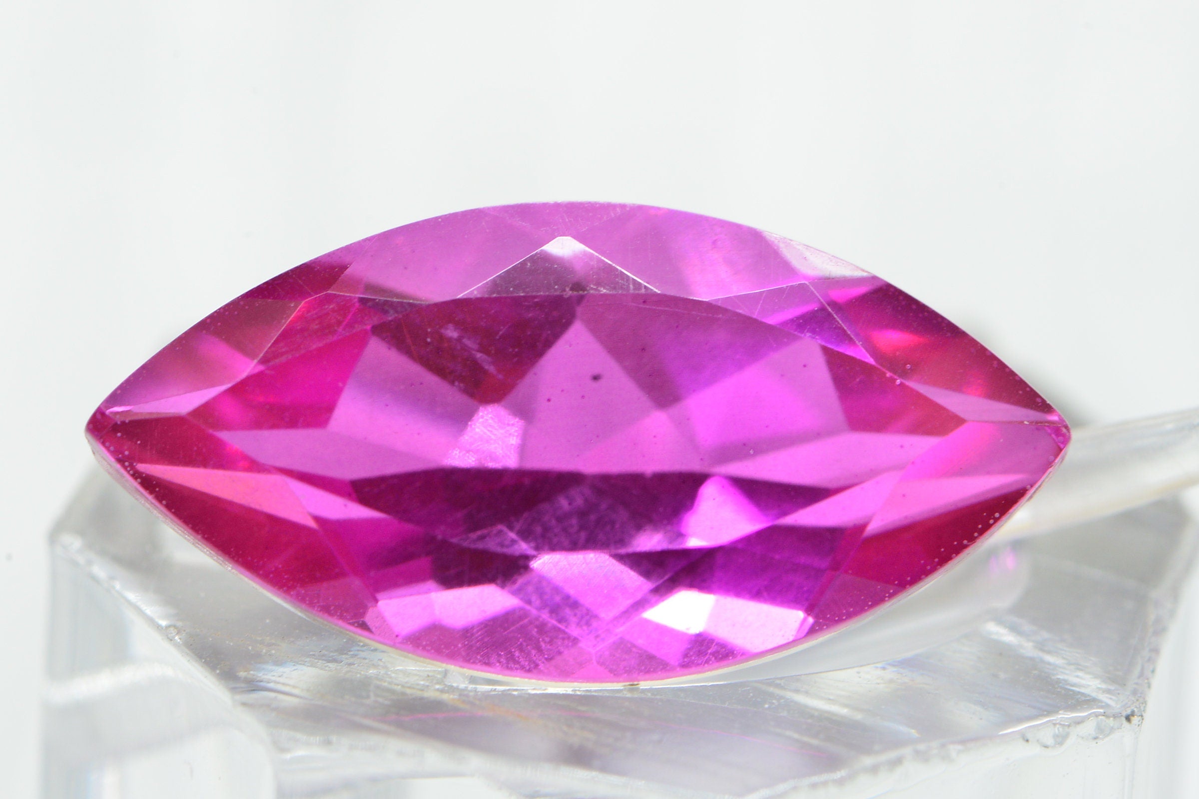 watermelon Tourmaline Doublet Quartz Marquise Cabochon 22mm 11ct Multi Color Gemstone