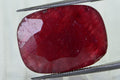 15.3ct Natural Ruby Cabochon: Rectangle Faceted Gemstone for Ring