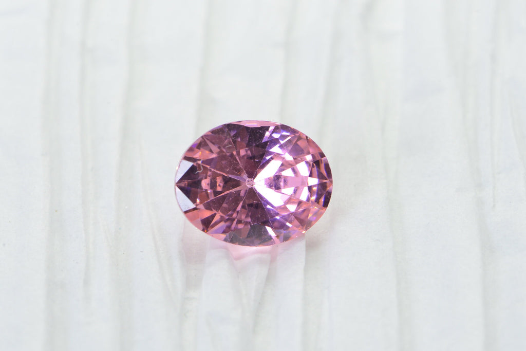 Pink Diamond Oval Faceted Simulated Diamond Brilliant cutting Loose stone for Ring