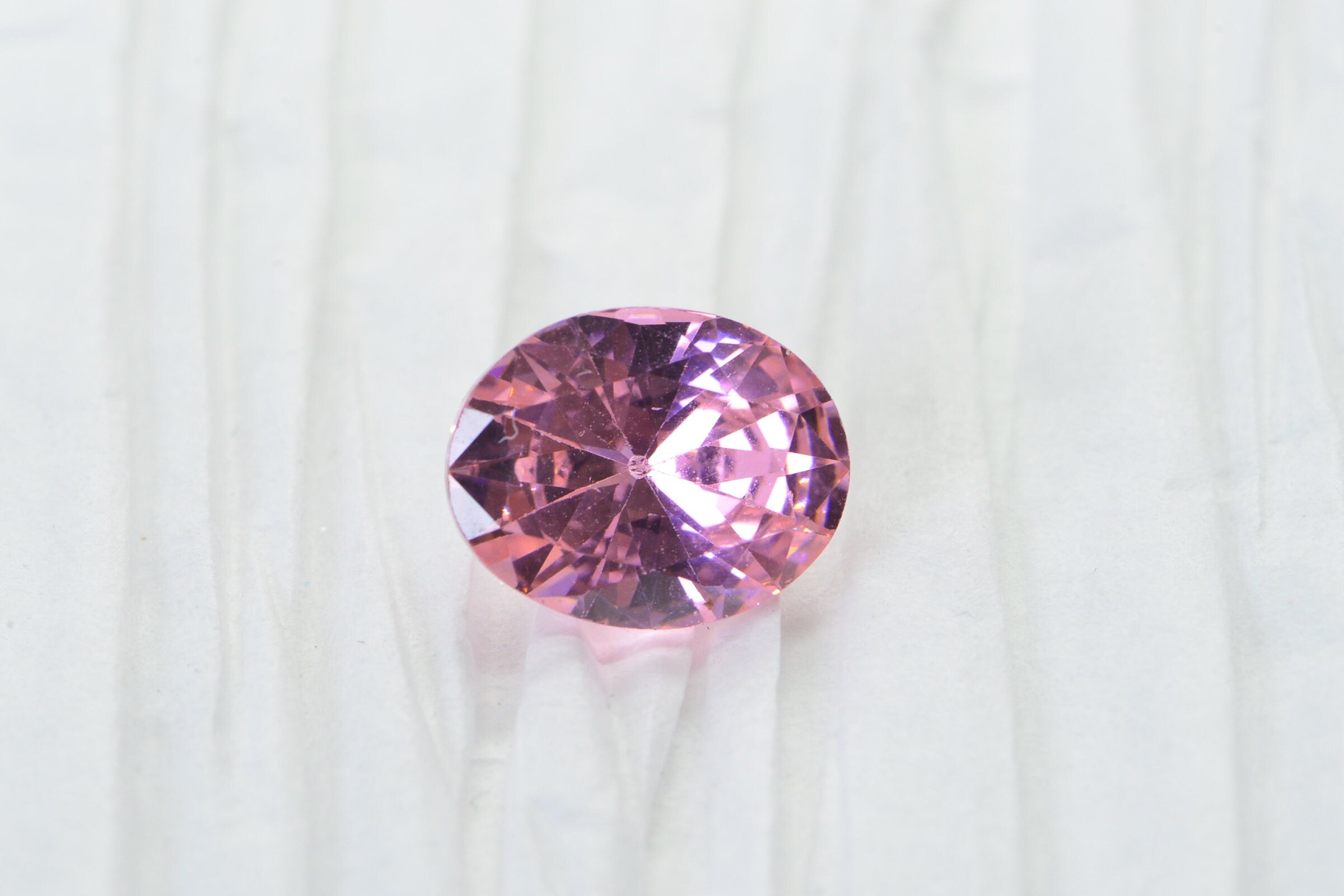 Pink Diamond Oval Faceted Simulated Diamond Brilliant cutting Loose stone for Ring
