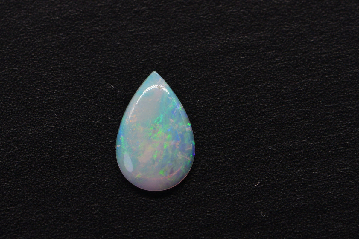 Australian White Solid Opal PEAR Cabochon 9X6mm Opal for ring earrings