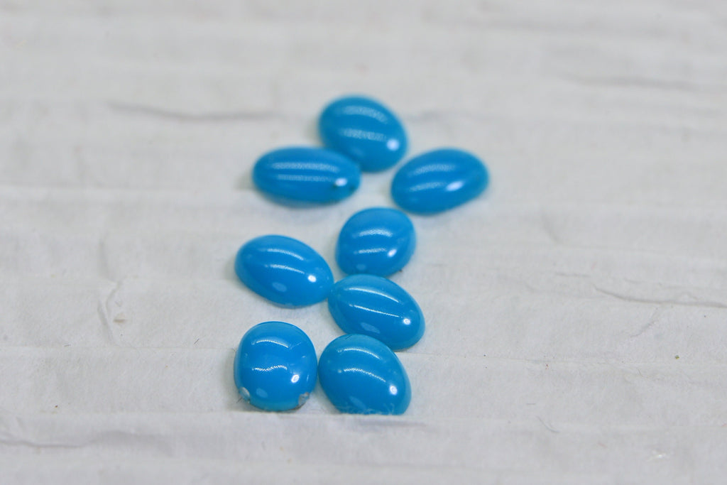 Sleeping Beauty Turquoise 7X5X1.8mm Natural Gemstone Cabochon Turquoise Jewelry Supplies