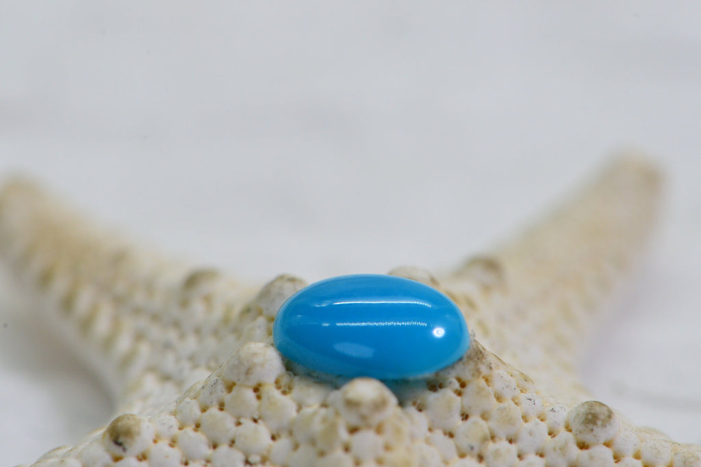 Sleeping Beauty Turquoise 7X5X1.8mm Natural Gemstone Cabochon Turquoise Jewelry Supplies
