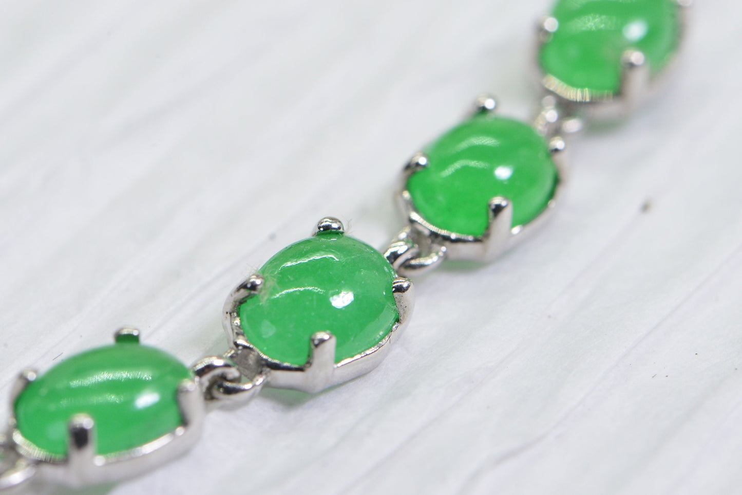 Apple Green Jade Bolo Bracelet: Sterling Silver Adjustable Stone Bracelet