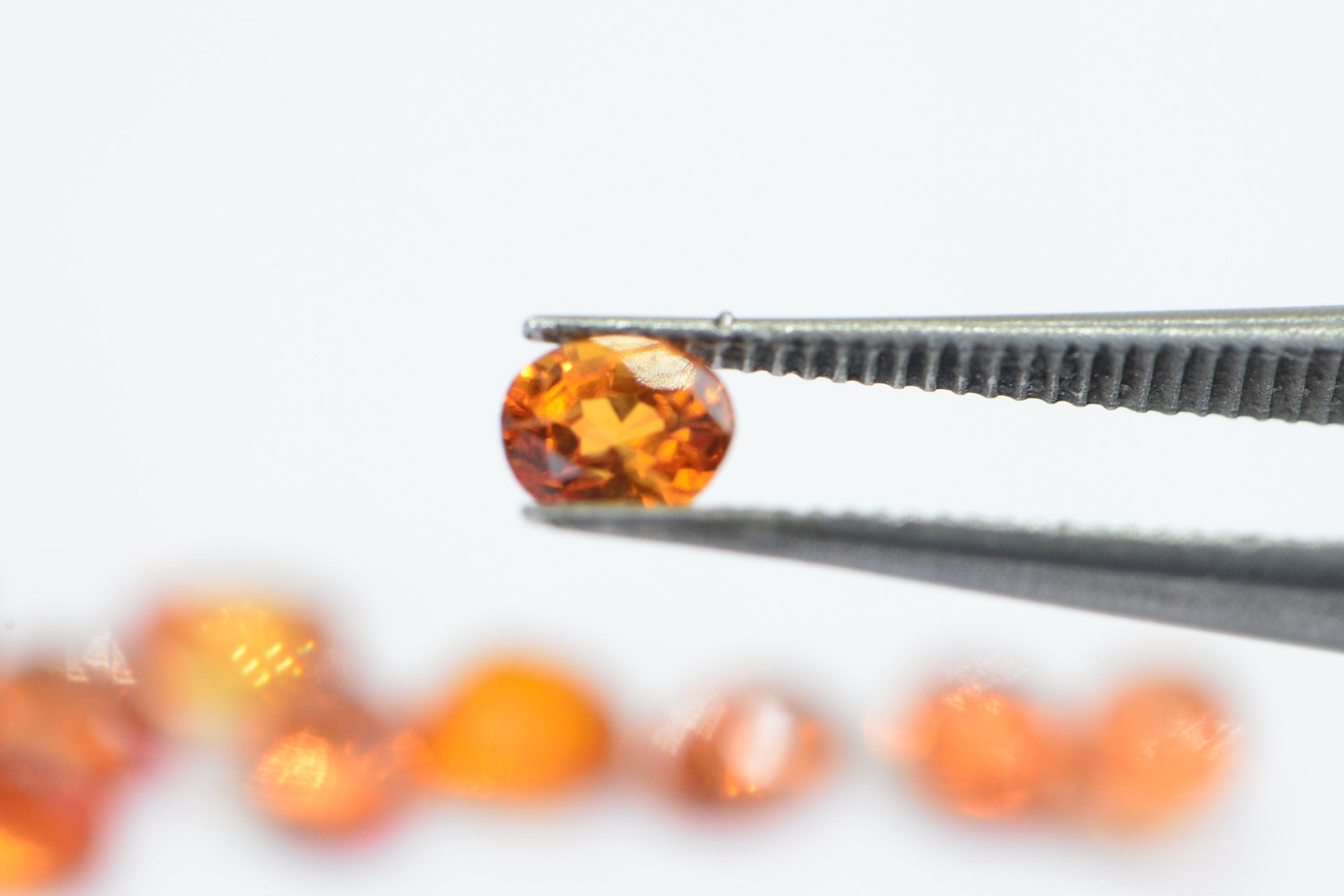Orange Padparadscha Sapphire: 4mm Oval Loose Gemstone