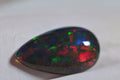 Ethiopian Black Opal Teardrop Cabochon: Natural Gemstone (3.3ct)
