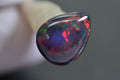 Ethiopian Black Opal Pear Cabochon: Natural Gemstone Jewelry Supply