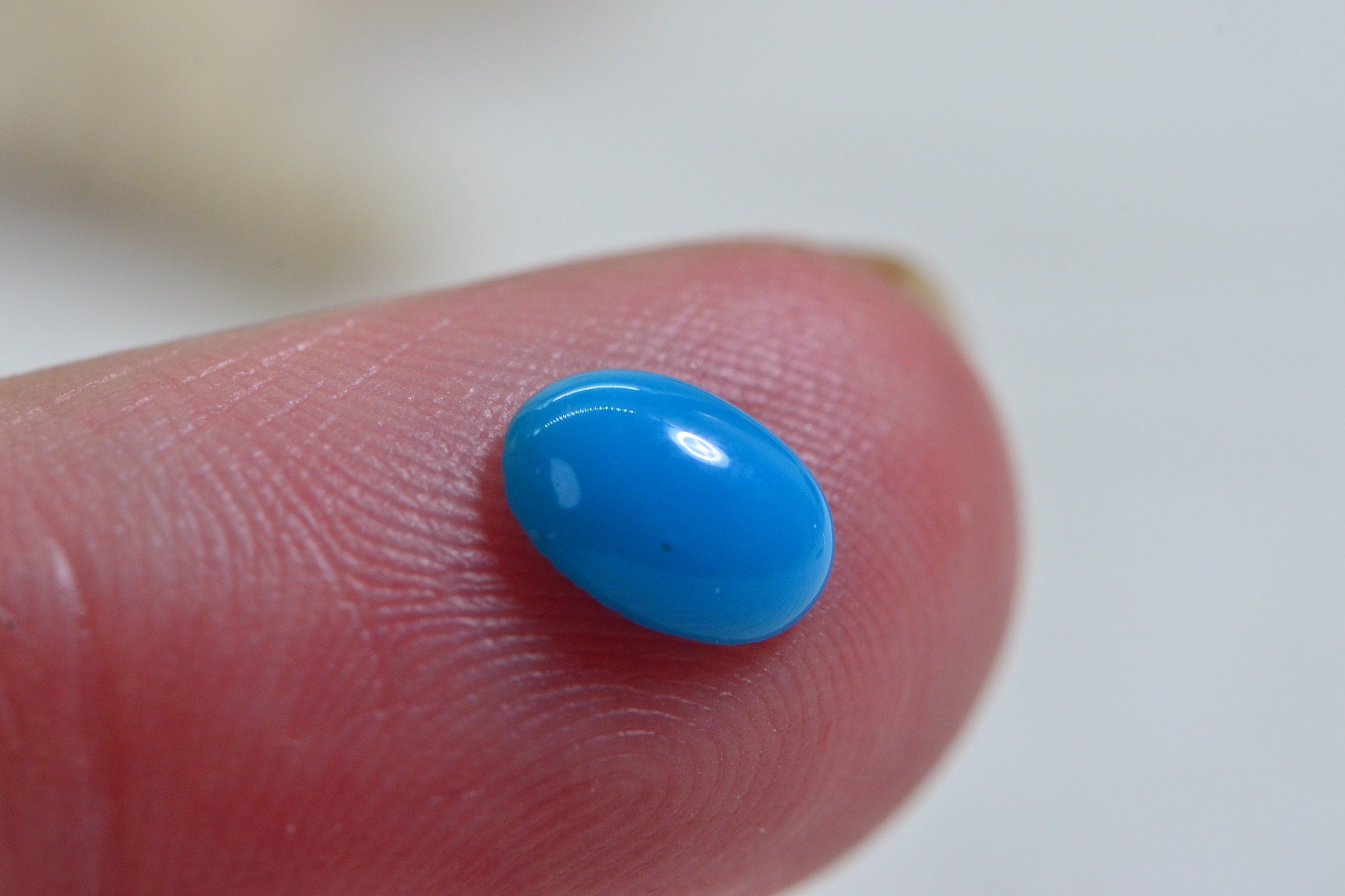 Sleeping Beauty Turquoise 7X5X1.8mm Natural Gemstone Cabochon Turquoise Jewelry Supplies