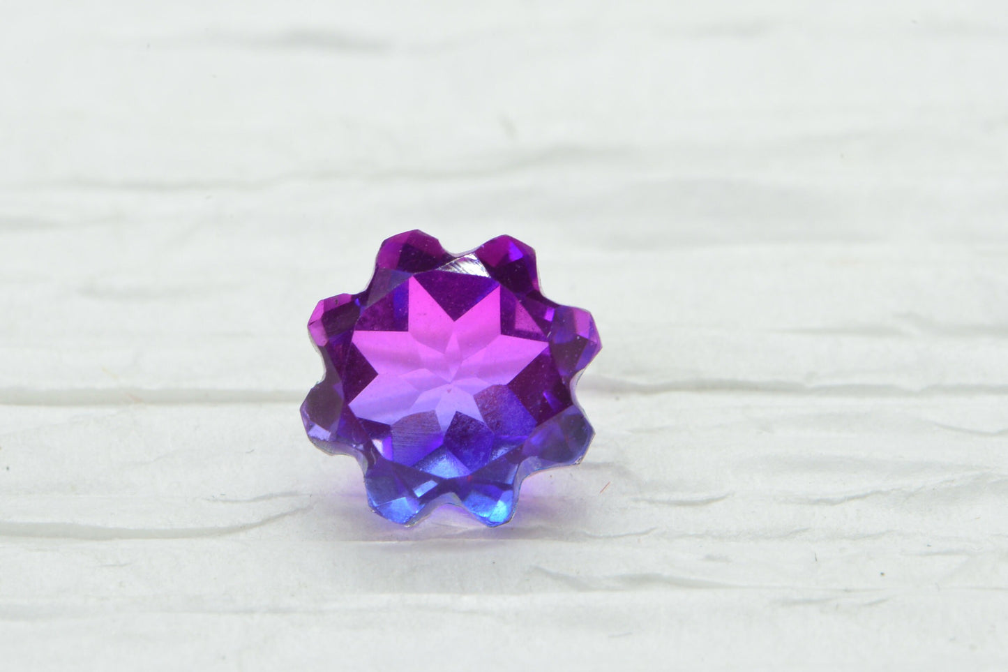10mm Color Change Alexandrite Doublet Quartz Lab Creative Round Facet Stone For Rings