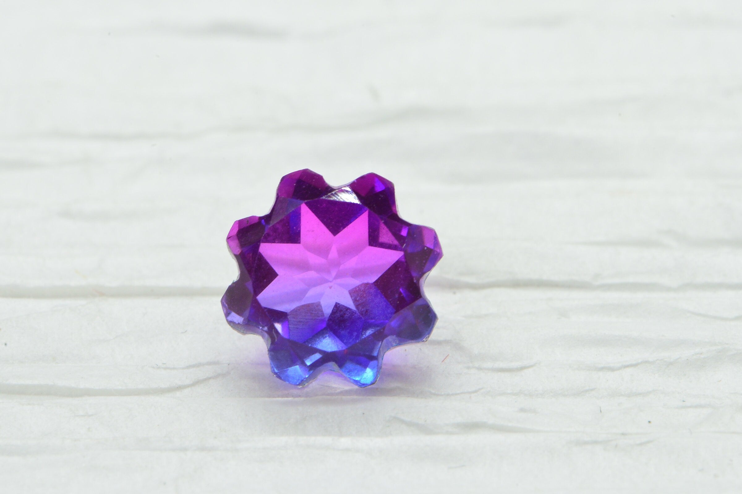 10mm Color Change Alexandrite Doublet Quartz Lab Creative Round Facet Stone For Rings