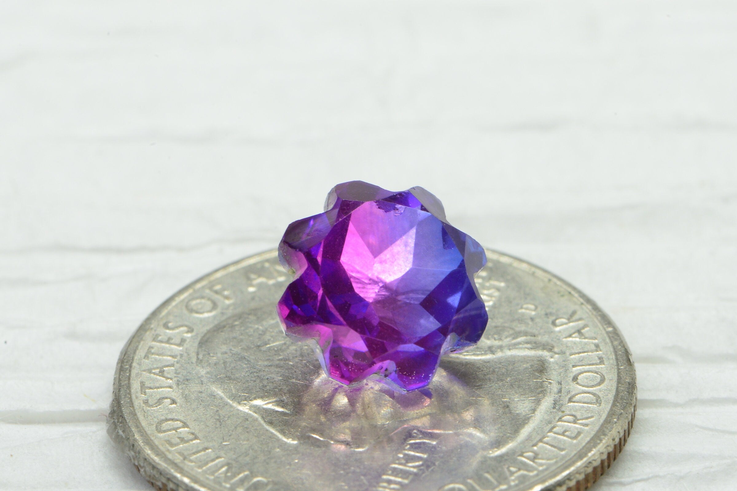 10mm Color Change Alexandrite Doublet Quartz Lab Creative Round Facet Stone For Rings