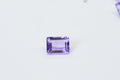 Natural Amethyst Rectangle Faceted Cabochon 7X5 mm Emerald Cut Amethyst