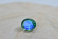 Peacock Quartz Gemstone: Oval Faceted Bi-Color Loose Stone (8X6mm)