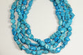Dyed Magnesite Nugget Beads: Sky Blue Gemstone Strand (16-inch)