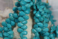 Dyed Magnesite Teardrop Beads: Sky Blue Gemstone Strand (14x10x6mm)