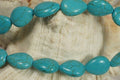 Turquoise Blue Teardrop Magnesite Beads: Sky Blue Gemstone Supply