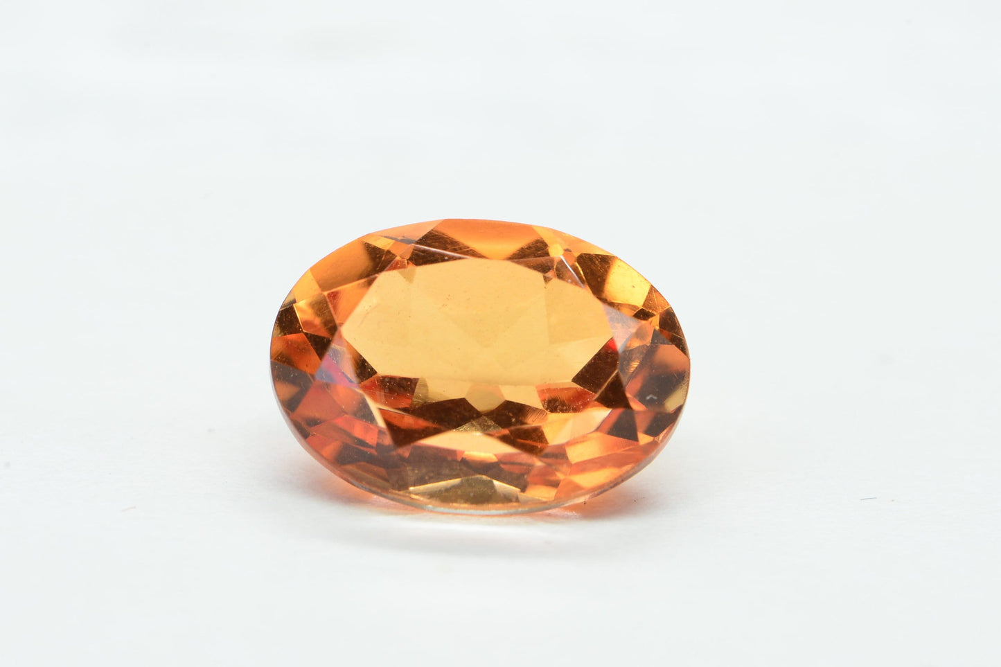 Bi color  Orange Sapphire Doublet Oval  Cut Cushion 14X10mm Facet Loose Gemstone