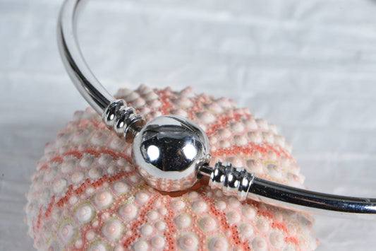 Bangle Ball Sphere Bracelet For Charm Dangle Sterling Silver Rhodium
