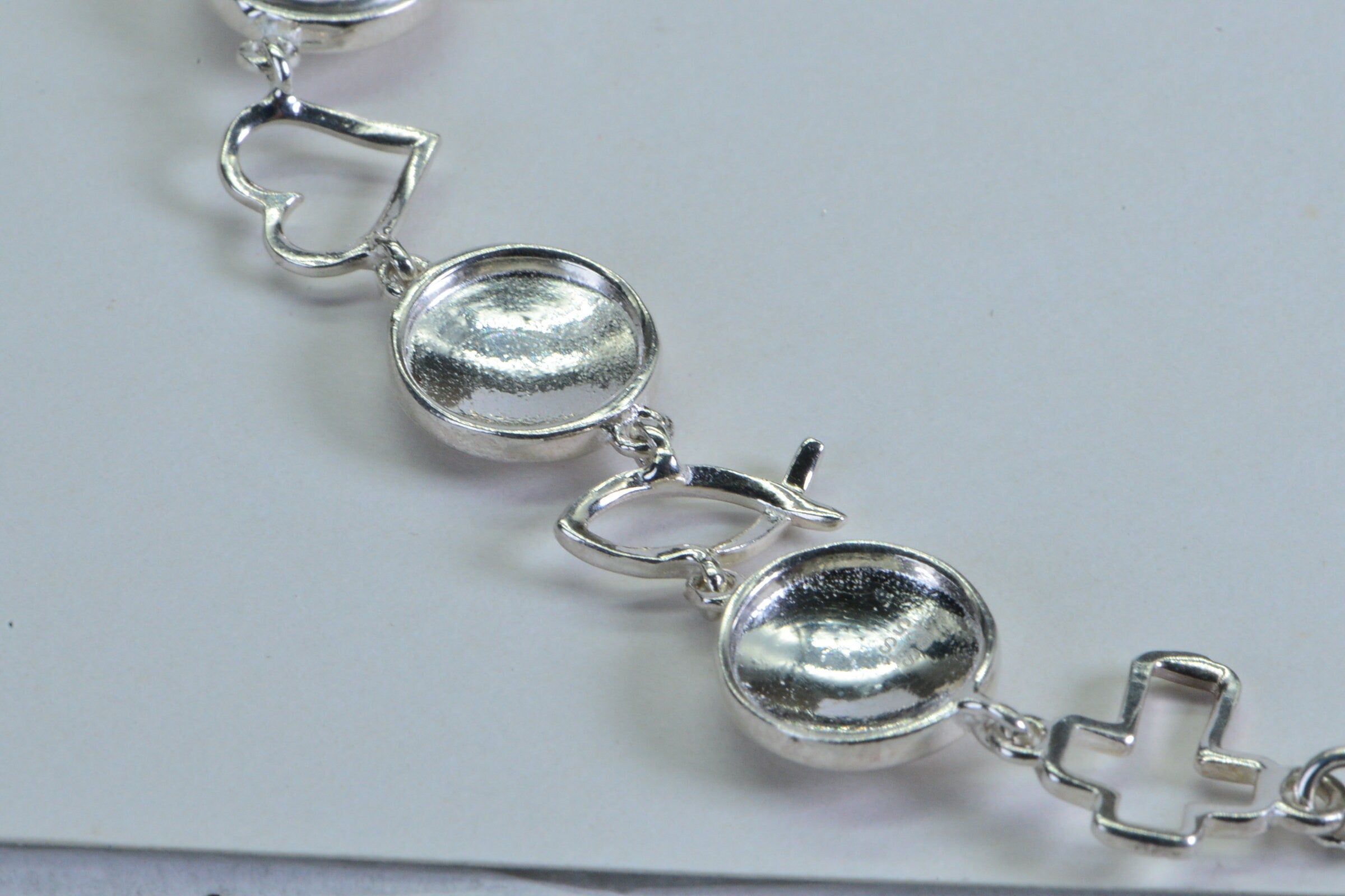 Sterling Silver Cross Bracelet: Hope Love Message Bolo Bracelet