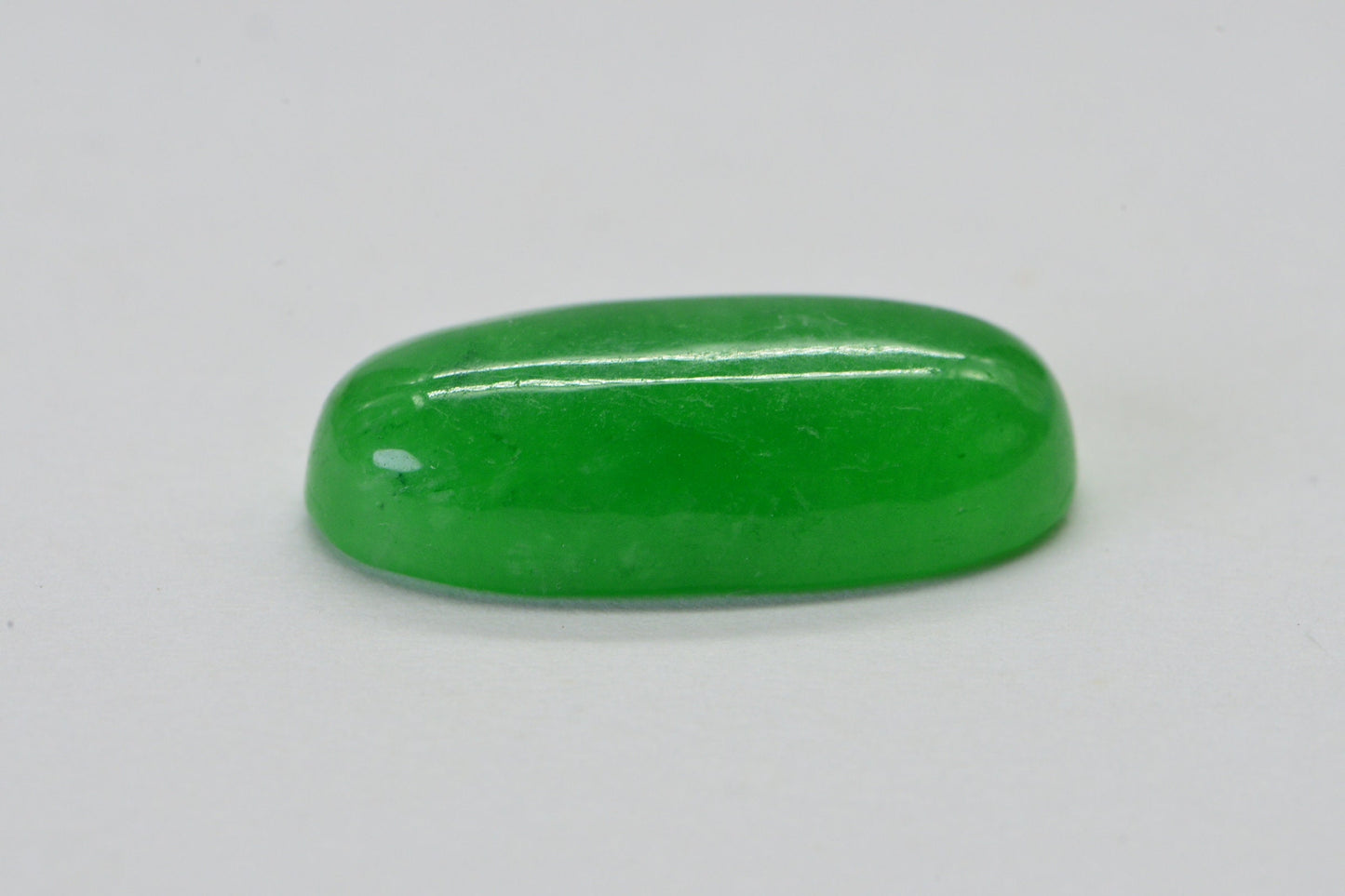 Burmese Green Jade Long Oval Smooth  Cabocho20X10mm