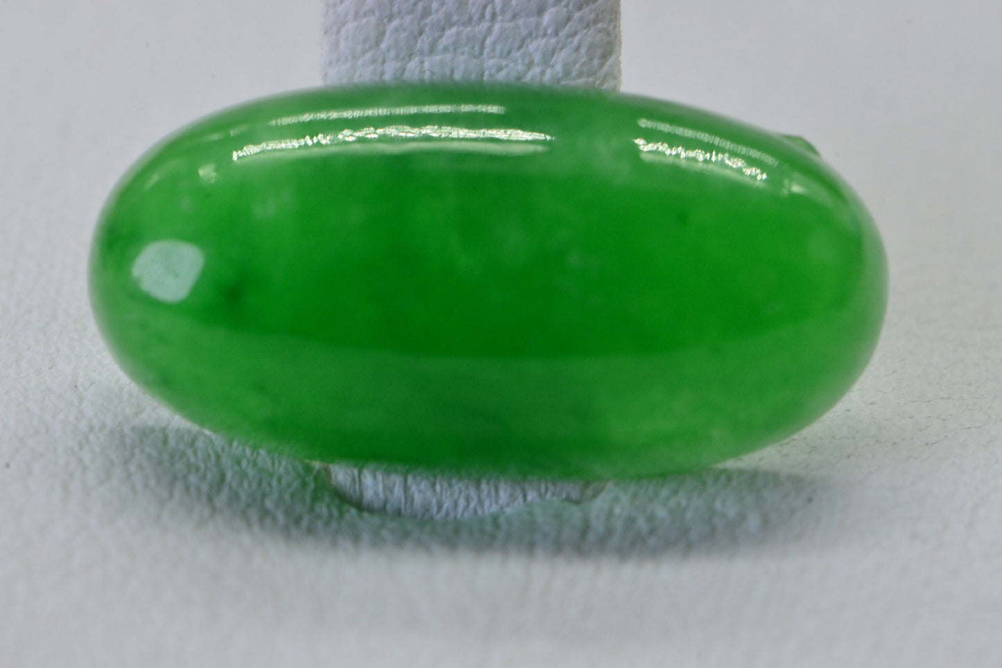 Burmese Green Jade Long Oval Smooth  Cabocho20X10mm