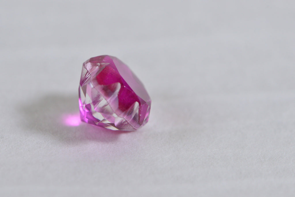 10mm Bi  Color  Tourmaline Doublet Quartz Rose Cutting Gemstone Hot Orange Pink gemstone