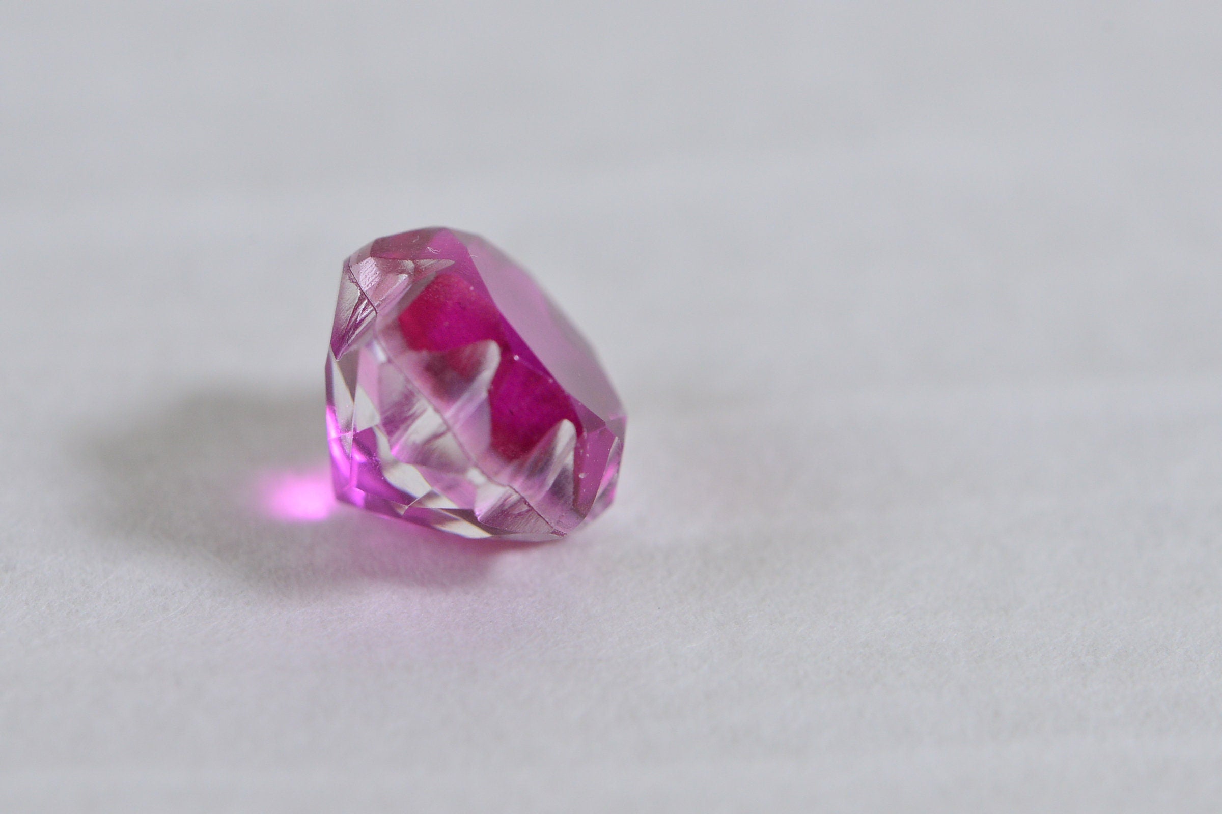 10mm Bi  Color  Tourmaline Doublet Quartz Rose Cutting Gemstone Hot Orange Pink gemstone