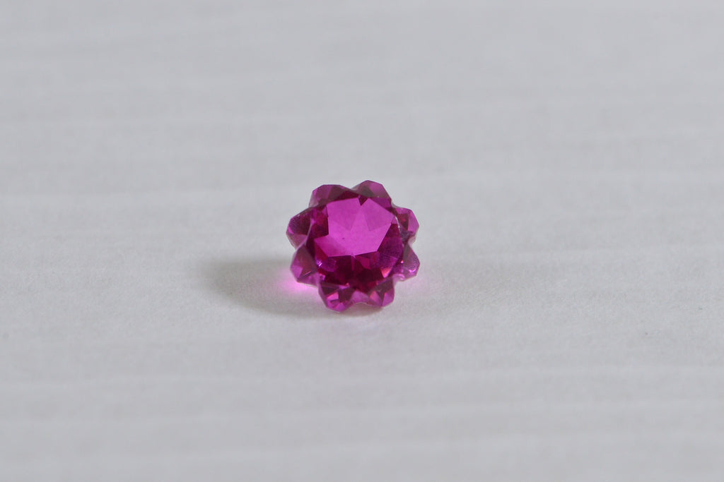 10mm Bi  Color  Tourmaline Doublet Quartz Rose Cutting Gemstone Hot Orange Pink gemstone