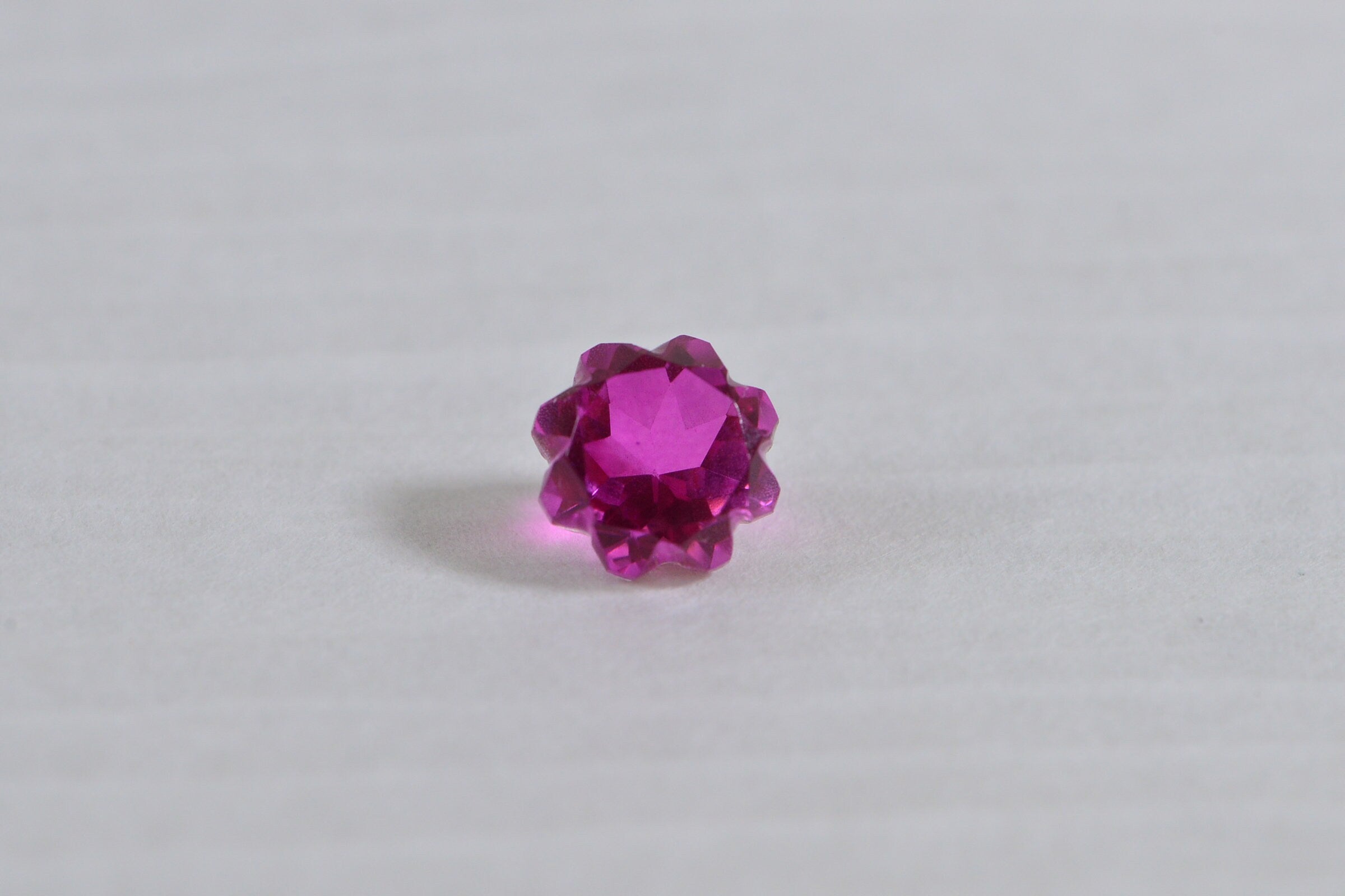 10mm Bi  Color  Tourmaline Doublet Quartz Rose Cutting Gemstone Hot Orange Pink gemstone