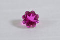 10mm Bi  Color  Tourmaline Doublet Quartz Rose Cutting Gemstone Hot Orange Pink gemstone