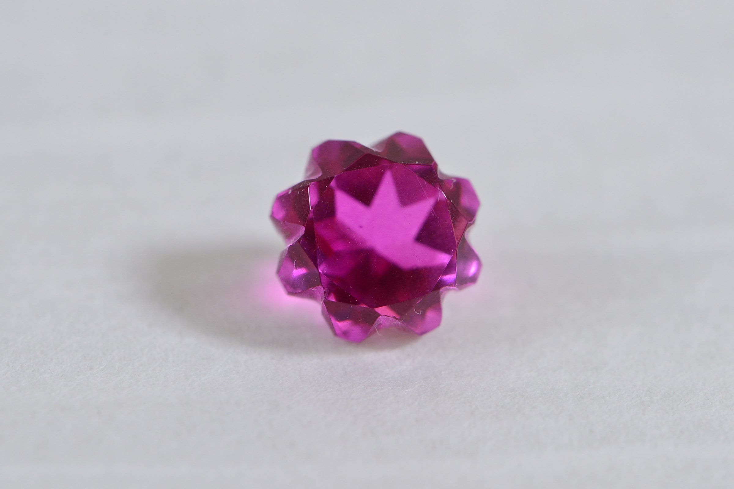 10mm Bi  Color  Tourmaline Doublet Quartz Rose Cutting Gemstone Hot Orange Pink gemstone