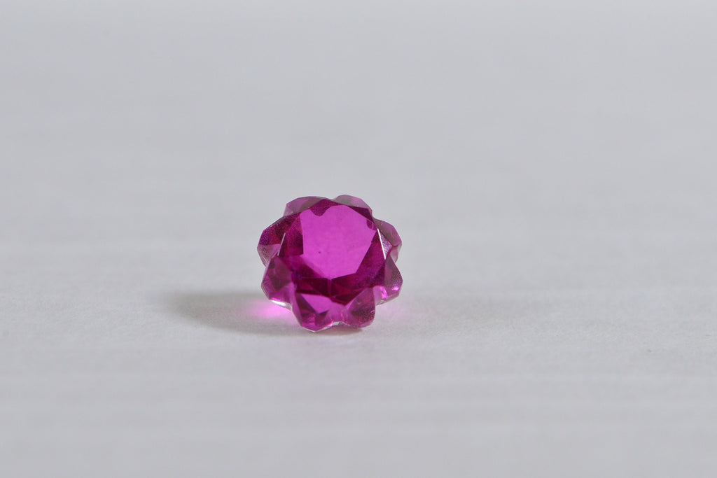10mm Bi  Color  Tourmaline Doublet Quartz Rose Cutting Gemstone Hot Orange Pink gemstone