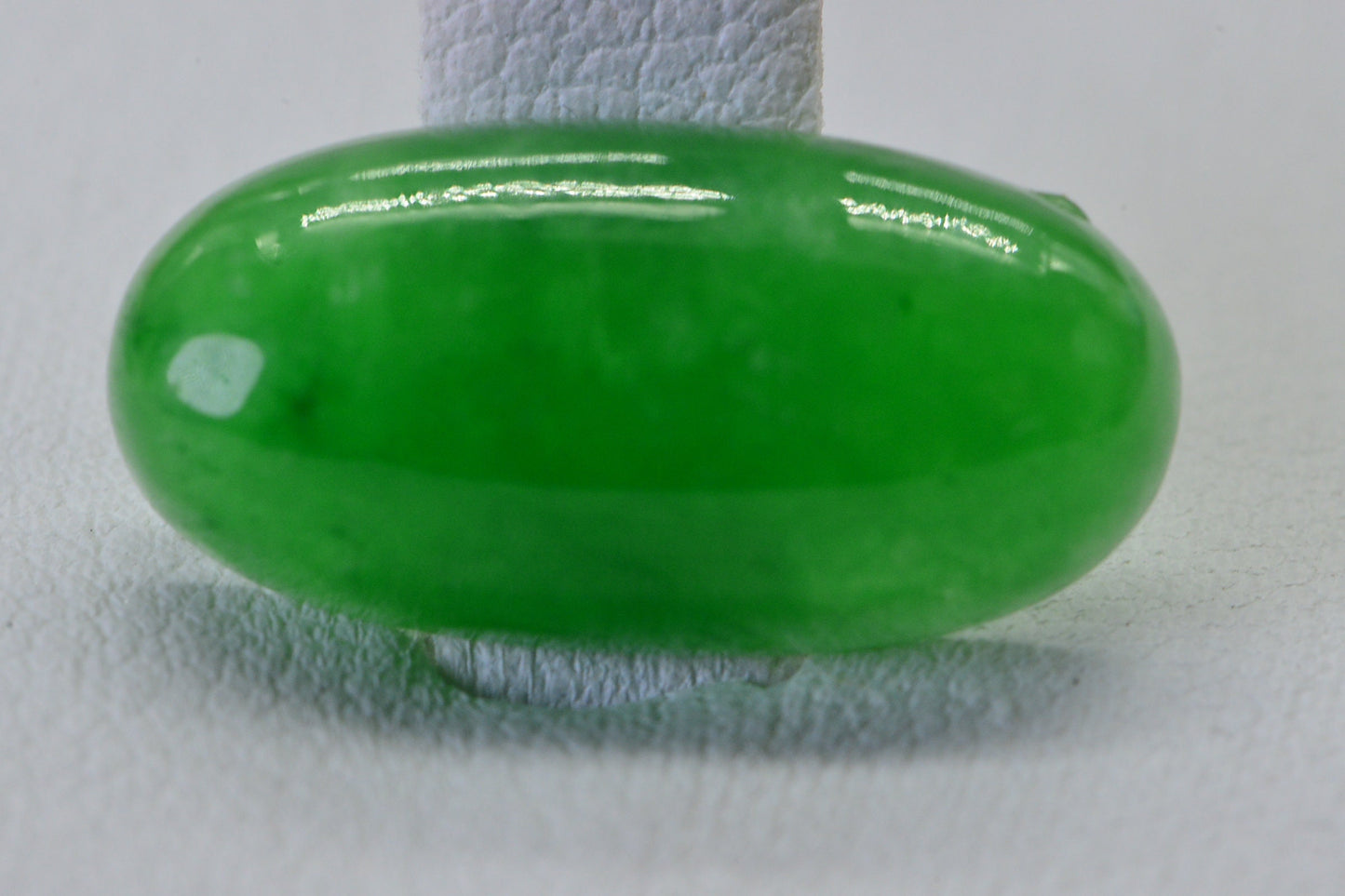 Burmese Green Jade Long Oval Smooth  Cabocho20X10mm