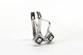 Vintage 1990 Sterling Silver Princes Cut Diamond  Hinge Back Diamond Style Earrings