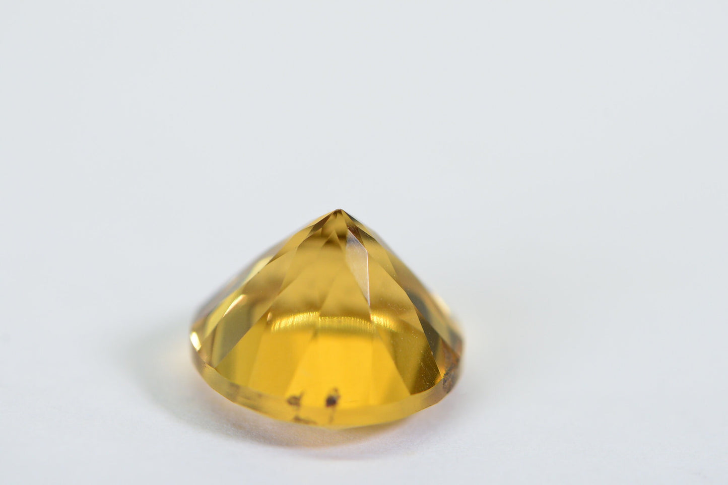 10mm Natural Citrine Round Facet Cabochon For Ring Birthstone November
