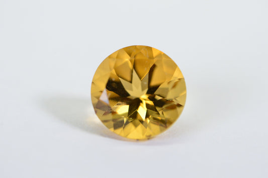 10mm Natural Citrine Round Facet Cabochon For Ring Birthstone November