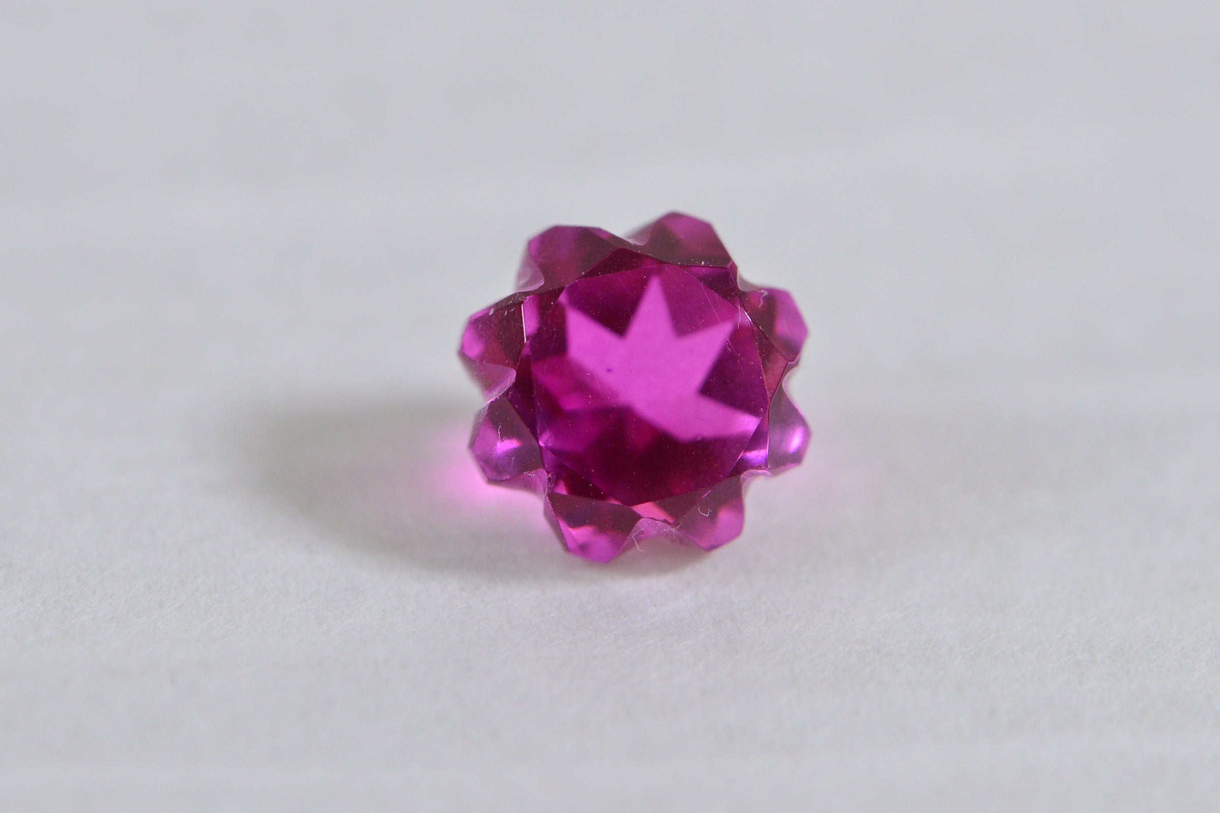 10mm Bi  Color  Tourmaline Doublet Quartz Rose Cutting Gemstone Hot Orange Pink gemstone