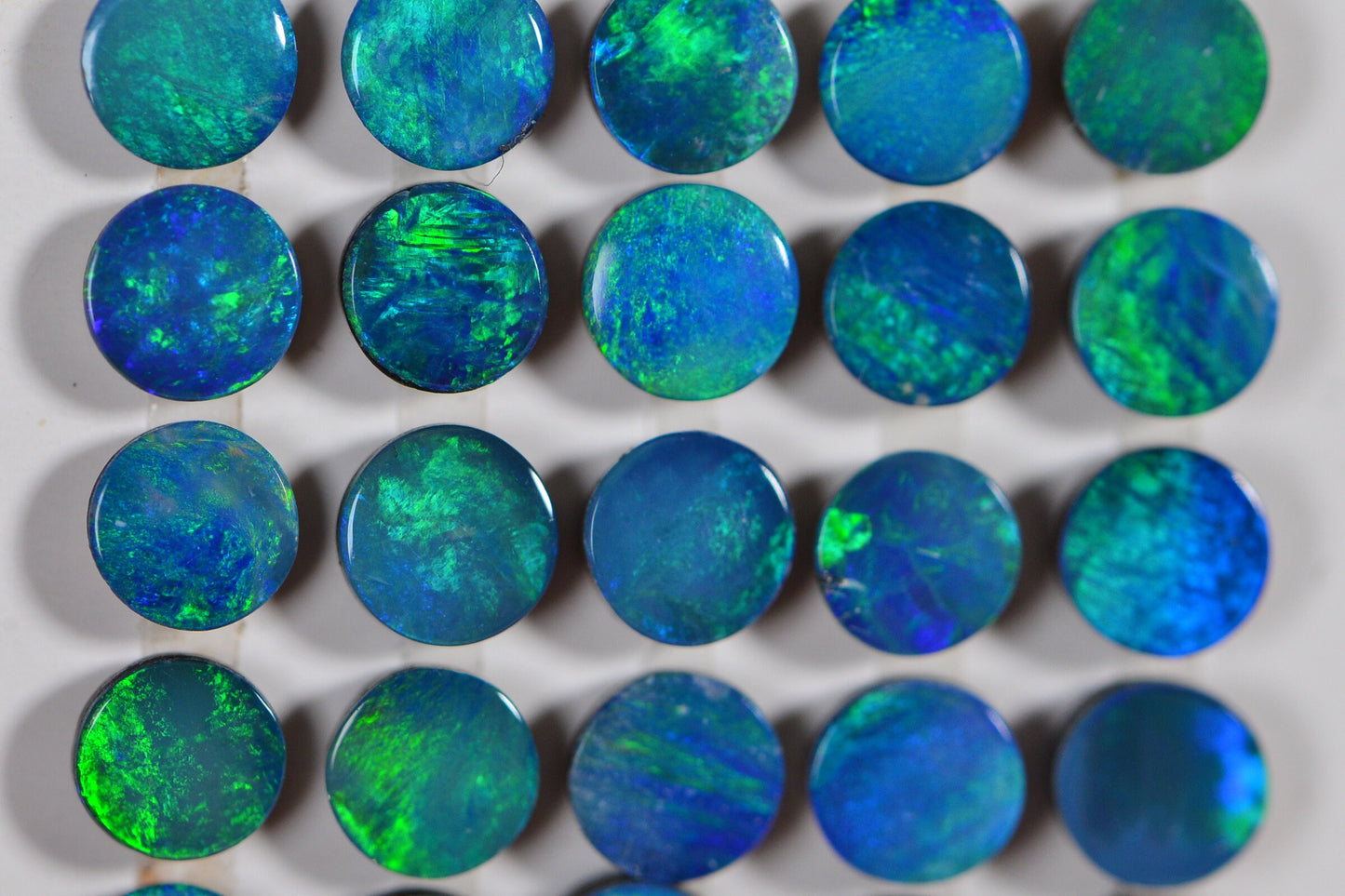 AAA Australian Black Opal Cabochon: Multi-Color Gemstone, 4mm Round