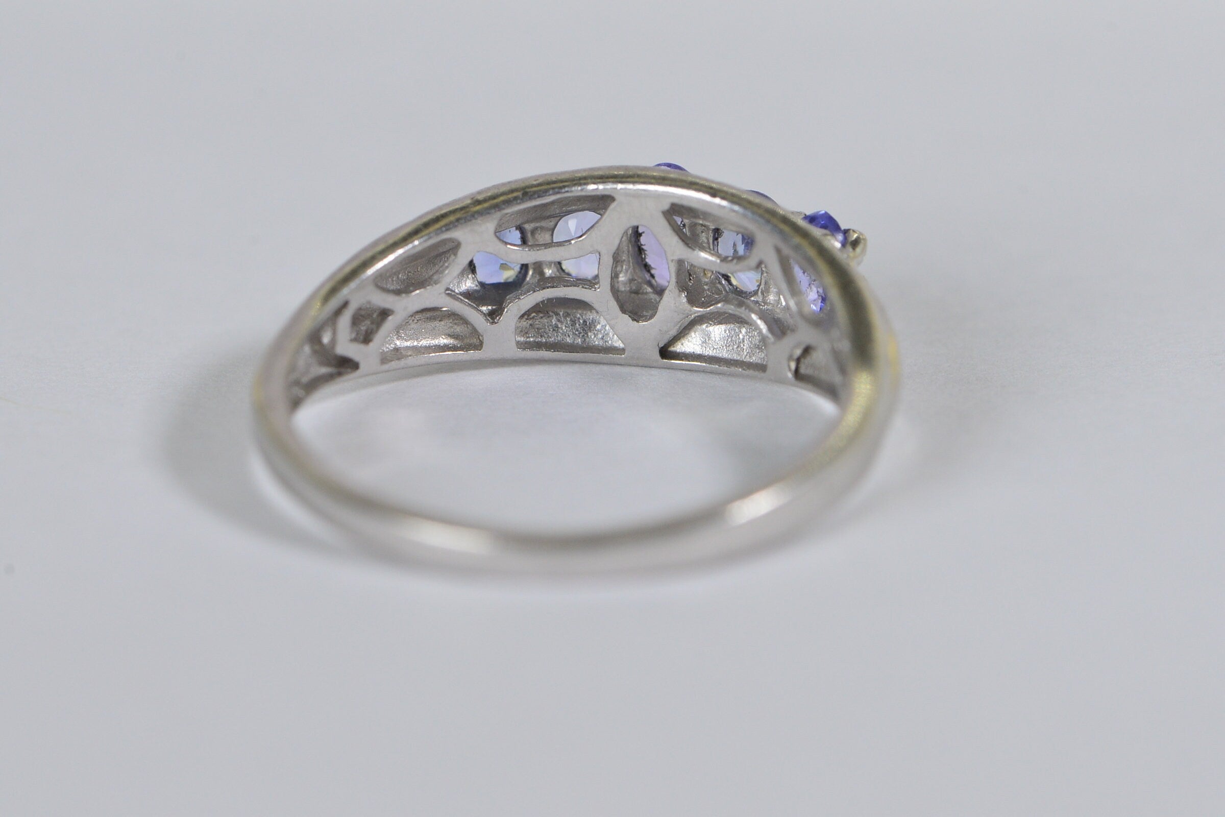 Genuine Tanzanite Sterling Silver Ring: December Birthstone