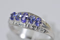 Genuine Tanzanite Sterling Silver Ring: December Birthstone