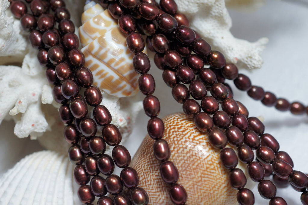 Freshwater Pearl Brown Rice 4.5 mm