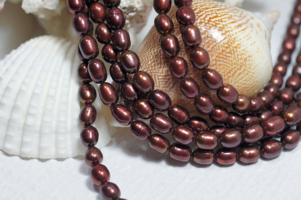 Freshwater Pearl Brown Rice 4.5 mm
