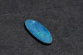 Blue Australian Opal Doublet Cabochon: Broad Flash Gemstone (14.8X6.3x2mm)