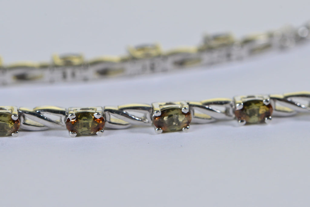 Turkizite color-changing gemstone Infinity Bracelet