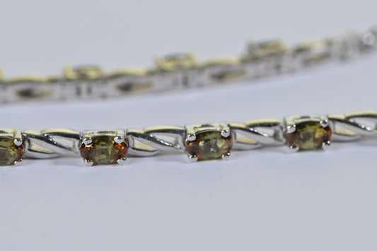 Turkizite color-changing gemstone Infinity Bracelet